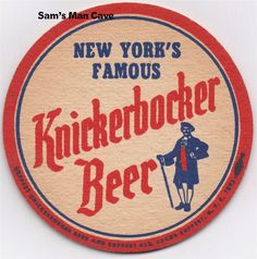 a sticker that says new york's famous knickkerbocker beer