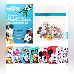 Nwt Disney Makeup Eraser Set Of 7 In Box Mickey And Friends Questions? Leave A Comment Below! Make Up Eraser, Makeup Eraser Cloth, Eco Friendly Makeup, Mascara Eyeliner, Makeup Eraser, Disney Makeup, Mascara Waterproof, Makeup Wipes, Astringent