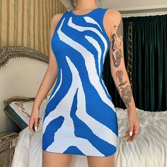 Sundress Bodycon, Y2k Tie Dye, Chic Y2k, Indie Dresses, Knit Summer, Short Bodycon Dress, Blue Party Dress, Mini Bodycon Dress, Y2k Aesthetic Outfits