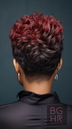 Empowering Pixie Magic: A Celebration of Pixie Cuts for Black Women – Black Girls Hair Rocks Short Bobcut, Short Hair Pixie Cuts Black Women, Pixie Hairstyles For Black Women, Pixie Cuts For Black Women, Pelo Color Vino, Black Girls Hair, Natural Hair Haircuts, Pixie Haircut Ideas, Short Relaxed Hairstyles