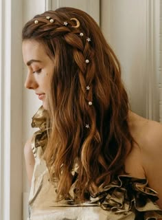 Trendy Hairstyle, Luxury Hair, Trend Fashion, Hair Dos, Hairstyle Ideas, Bridesmaid Hair, Hair Looks, Hair Goals, Cute Hairstyles