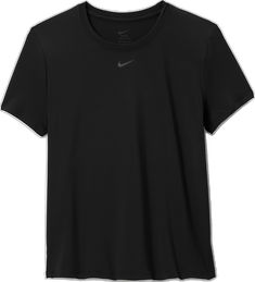 a black t - shirt with the nike logo on it