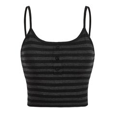 Black Striped Tank Top Add a touch of style to your wardrobe with our Black Striped Tank Top. Made with high-quality materials, this tank top features a sleek black and white striped design that will elevate any outfit. Comfortable and versatile, it's perfect for any occasion. Upgrade your look today! Size:S:?Bust: 76cm/ 29.9. in, Length: 26cm/ 10.2 inM:?Bust: 80cm/?31.5?in, Length: 27cm/ 10.6 inL:?Bust: 86cm/ 33.9 in, Length: 28cm/ 11.0 inMaterial:?Polyester Dream Clothes T-shirts & Tank Tops, Clothes Grunge, Black Cami Top, Spaghetti Strap Crop Top, Stripe Outfits, Estilo Preppy, Y2k Clothes, Spaghetti Strap Top, Estilo Punk