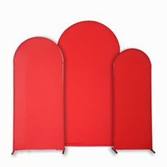 Spandex Covers for Trio Arch Frame Backdrop 3pc/set - Red Backdrop Frames, Frame Backdrop, Arch Frame, Transparent Balloons, Balloon Box, Backdrop Frame, Arch Backdrop, Wedding Altars, Event Backdrop