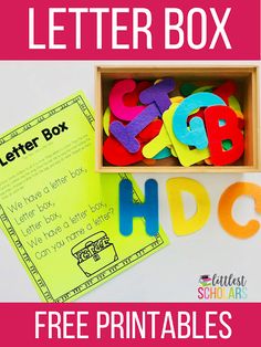 the letter box is filled with letters to help kids learn how to read and write