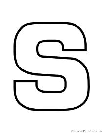 the letter s that is black and white