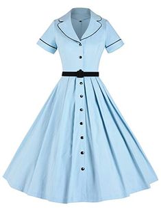 Aline Dress, Vestidos Vintage, Moda Vintage, 1950s Fashion, Mode Vintage, Womens Casual Outfits, Retro Dress, Women Dresses, Swing Dress