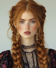 How to Get the Viral Frizz control Look in No Time #minimaliststyle #beautytrends #glossyhair Hair Style, Woman Hair Style, Wedding Hair Style Ginger Goddess Braids, Scrunchie Bun, Braids Ginger, Copper Brown Hair, Ginger Color, Birthday Hairstyles, Female Character Inspiration, Copper Brown