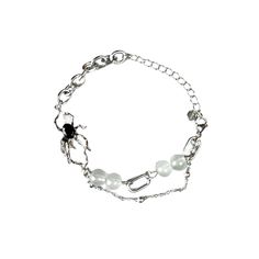 7-9" spider pearl bracelet made of stainless steel. No tarnishing. No green skin. Water safe. Spider Bracelet, Green Skin, Chicago Il, Pearl Bracelet, Bracelet Making, Labour Day, Etsy Accessories, Bathing Beauties, Chicago