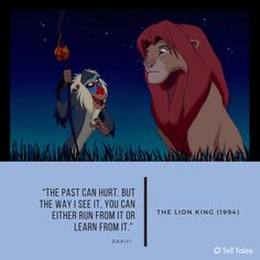 the lion king and the mouse from the animated movie, which is written in english