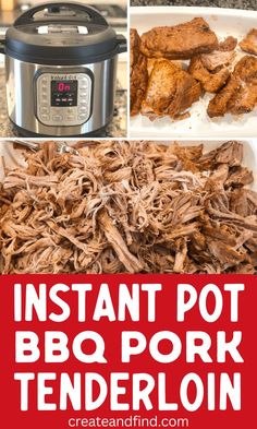 Instant pot shredded bbq pork tenderloin. Instant Pot Bbq Pork Tenderloin, Shredded Pork Loin Instant Pot, Instant Pot Pulled Pork Tenderloin, Pork Tenderloin Recipes Instant Pot, Shredded Bbq Pork, Fall Family Dinners, Instant Pot Pork Roast Recipe, Pulled Pork Instant Pot Recipe, Baked Pulled Pork