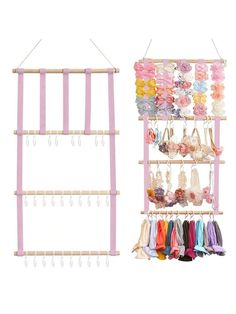 1Pc Bow Headband Holder For Baby Girls Hair Bows Clips Storage Rack With Hook Hair Band Hairband Shelf Hanging Wall Hairpin Organizer Children Hair Accessories Display Stand Pink    Polyester     Storage & Organization, size features are:Bust: ,Length: ,Sleeve Length: Hairpin Organizer, Plastic Hair Ties, Hanging Jewelry Storage, Hair Bow Display, Hair Accessories Display, Tie Storage, Organizing Hair Accessories, Headband Holder