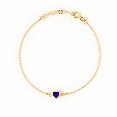 PRICES MAY VARY. 14K SOLID GOLD: Introducing the Gelin 14K Solid Gold Navy Blue Heart Bracelet – a captivating and stylish piece designed to express love and individuality. Meticulously crafted from high-quality 14k yellow gold, this bracelet embodies enduring beauty and exceptional craftsmanship. PERFECT FOR DAILY USE — The focal point of this bracelet is the navy blue heart charm, adding a pop of color and a touch of sophistication to the classic gold chain. The adjustable length, ranging from Blue Dainty Jewelry For Valentine's Day, Blue 14k Gold Heart Pendant Jewelry, Blue Bracelets With Heart Charm Gift, Blue Heart Charm Bracelets As Gifts, 14k Gold Heart Jubilee Bracelet As Gift, Blue Gold Bracelet For Gift, Fine Jewelry, Elegant Blue Bracelet With Heart Charm, Elegant Blue Bracelets With Heart Charm, Fine Jewelry Blue Gold Bracelet For Gift