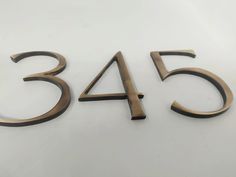 the numbers are made out of wood and metal