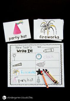 two new year's activities for kids to do with the firework day theme