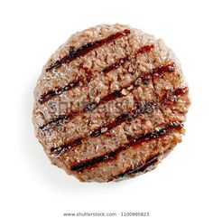 hamburger with ketchup on white background