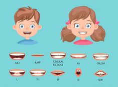 the different parts of mouth for children