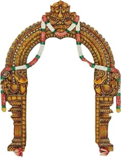 an intricately decorated arch with decorative decorations