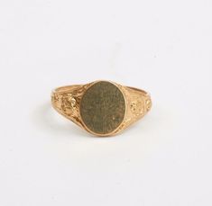 This is a 1.95 Gram 14K Yellow Gold New Old Stock Victorian Period Signet Ring, Size 3.5.  It is New Old Stock.  Stock # BB32R45 Most rings are sizable for a small fee. If the ring you are considering is the incorrect size contact us for a quote. This listing contains photographs of the actual item you will receive.  Our items are in excellent condition with little or no signs of wear and many are one of a kind pre-owned estate finds.   Please look closely at the pictures in this listing as they are part of the product description. Please read the description, as any imperfections or condition comments will be included.  We do our best to accurately describe the condition of each piece and encourage you to ask questions prior to purchase.  Due to a large number of unqualified returns, we w Victorian Period, Ring Pictures, Signet Ring, Jewelry Watches, Period, Jewelry Rings, Ring Size, Im Not Perfect, Fine Jewelry