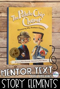 a book with the title, mentor text for teaching them to read and draw on it