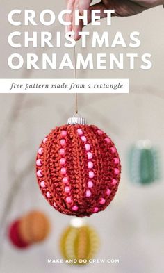 Have you ever wondered how to crochet with beads? Then this crochet Christmas baubles pattern is for you! In this DIY Christmas tree decorations tutorial from Make and Do Crew, you'll learn how to make cute and colorful or monochrome beginner crochet ornaments using pony beads. These ornaments are a fast crochet project for the holidays. Keep some for yourself and give the others as gifts or stocking stuffers. Visit the blog post for the free Christmas crochet pattern and video tutorial!