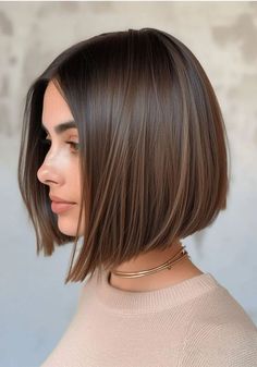 Super Short Bobs, Soft Bob, Longbob Hair, Brown Bob Hair, Bob Hairstyles For Thick, Chin Length Hair, Lob Haircut, Haircuts Straight Hair, Short Bob Haircuts