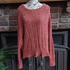 Altar'd State Chenille Sweater Nwt Deep Coral Xl Very Nice Color And Soft. Pet Friendly Home. Chenille Sweater, Altard State, Altar'd State, Pet Friendly, Scoop Neck, Sweaters For Women, Coral, Pet, Pink