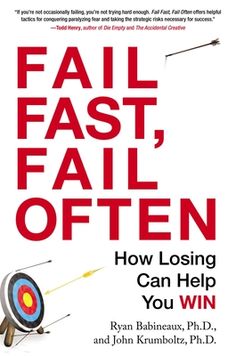 the book cover for fail fast, fail often how losing can help you win