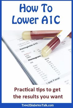 Lower A1c, A1c Levels, High Blood Sugar, Simple Graphic