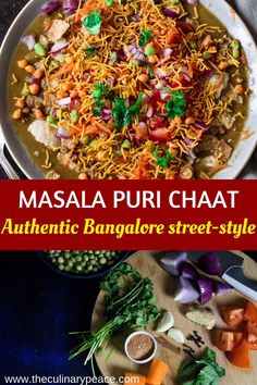 masala puri chaat is an authentic bangalore street style