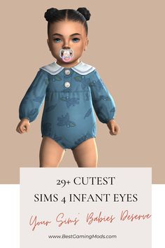 Want to make your little Sims totally adorable with an expressive gaze? No worries! This post has the best Sims 4 infant eyes CC to give your little ones that extra bit of charm and cuteness they deserve! 😍 Sims 4 Infant Mods, Little Sims, Sims Baby