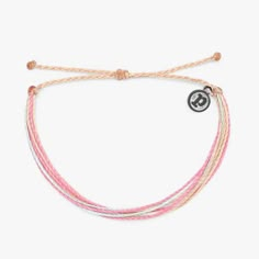 Nwot - Pura Vida Bracelet (Sunset) - 100% Waterproof - Wax-Coated - Iron-Coated Copper "P" Charm - Adjustable From 2-5 Inches In Diameter Sage Birthday, Jewelry Pura Vida, Bday Wishlist, Pura Vida Jewelry, Basketball Bag, Sunset Color, Bracelet Inspo