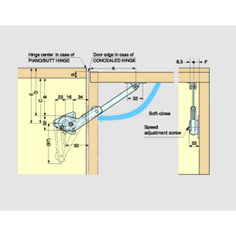 the diagram shows how to install an overhead door handle and pullout mechanism for sliding glass doors