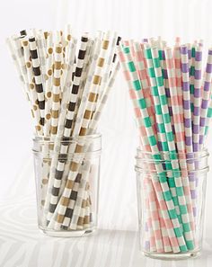 Stripey straws in an array of colors Nautical Bridal Shower Favors, Nautical Bridal Showers, Light Pink Wedding, Bridal Shower Outfit, Wedding Shower Favors, Party Straws, Bridal Shower Dress, Floral Bridal Shower, Budget Fashion