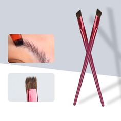 Perfect Eyebrow Makeup, Sparse Eyebrows, Eyebrow Tools, Sparse Brows, Too Much Makeup, Eyebrow Makeup Tips, Brow Brush, Angled Brush, Perfect Eyebrows