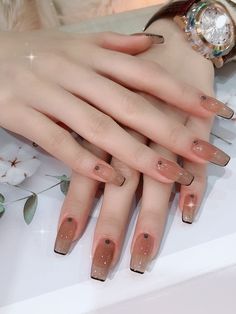 Nail Polish Ideas Aesthetic, Nude Nails Inspiration, Nude Nail Art Designs, Nail Art Nude, Nail Art Pastel, Nail Hacks, Daily Nails, Fancy Nails Designs