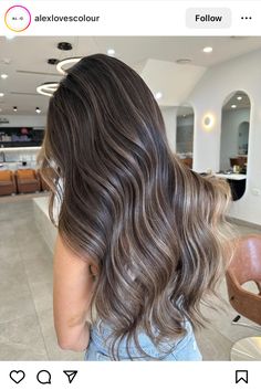 Bronde Babylights Balayage, Dark Brown Hair With Lowlights Balayage, Cold Balayage Brunette, Cold Brunette Hair, Ashy Babylights, Brown Hair With Lowlights, Beige Hair, Brown Hair Looks