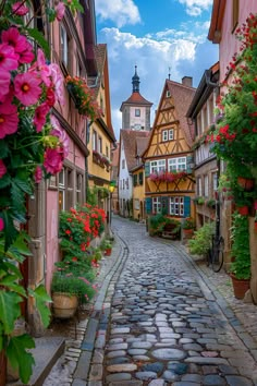 Discover quintessential German charm with this picturesque view of historic landmarks in Germany. 🏘️🌺 #GermanyLandmarks #HistoricalSites #TravelGermany Germany Culture Aesthetic, Germany Places To Visit, German Town Aesthetic, Urban Street Design, Germany Culture, Travel To Germany