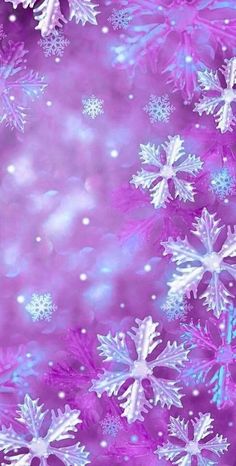 snow flakes on purple and blue background