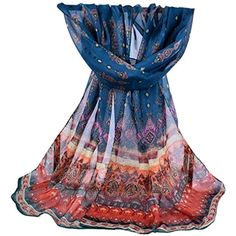 Clearance! Scarf for Women Boho Soft Printed Fall Winter Scarves Shawl Wraps ** Visit the image link more details. (This is an affiliate link) #accessories Crochet Lacy Scarf, Angel Wing Dress, Prayer Shawl Patterns, Lacy Scarf, Bandana Top, Winter Scarves, Crochet Shawl Pattern Free, Chiffon Shawl, Prayer Shawl