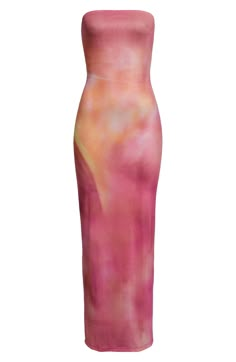 Fitted Tie Dye Maxi Dress, Fitted Tie-dye Maxi Dress, Love Island Outfits, Strapless Summer Dress, Mesh Gown, Best Friend Outfits, Swag Outfits For Girls, Fashion Design Sketches, Friend Outfits