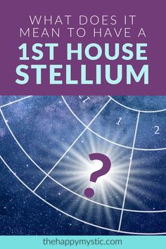 the question is what does it mean to have a 1st house stellarum? and why do you need one?