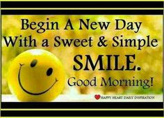 a yellow smiley face with the words smile good morning