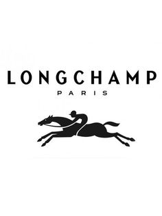 the logo for long champ paris with a horse and jockey on it's back