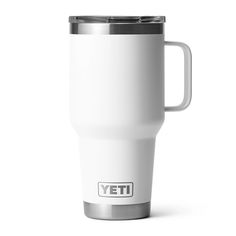 a white yeti travel mug on a white background