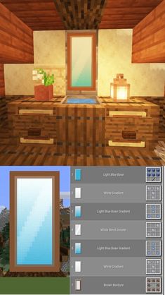 an image of a room in minecraft with the window open to show what's inside