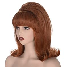 60s Red Hair, Beehive Hairstyles 60s, Behive Hairstyles 70s, 70s Beehive Hair, Blonde Betty Bangs, 60s Hair Bump, 60s Womens Hair, 1960s Womens Hair, 60s Flip Hair