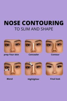 Face Makeup Guide, Face Contouring Makeup, How To Contour, Eye Makeup Techniques