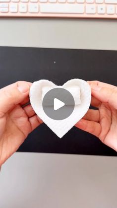 paper crafts creator on Instagram: "Towel Folding Heart With Bow Craft
#towel #folding #heart #bow #craft #diy #handmade #creative #fun #easy #decor #gift #simple #design #project #art"