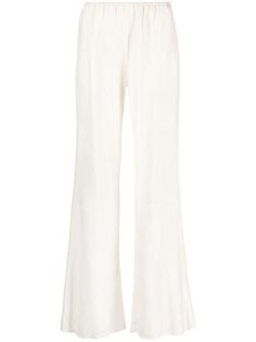 off-white wide leg elasticated waistband two side inset pockets Trench Dress, Velvet Flares, Latest Fashion Design, Flared Trousers, Trench Jacket, Cape Coat, Flare Trousers, Blazer With Jeans, By Malene Birger